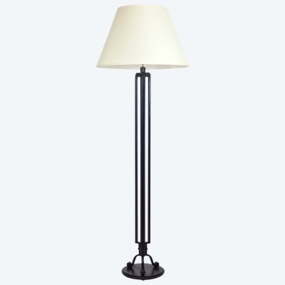 Art Deco wrought iron floor lamp by Emil Maïer