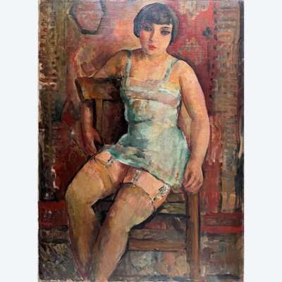 Pierre-Ernest Kohl (1897–1985) Portrait présumé de Kiki de Montparnasse, 1927