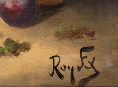 A pair of still life paintings, Roy FX