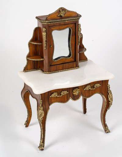 Miniature secretaire bonheur du jour, late 19th century