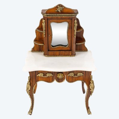 Miniature secretaire bonheur du jour, late 19th century