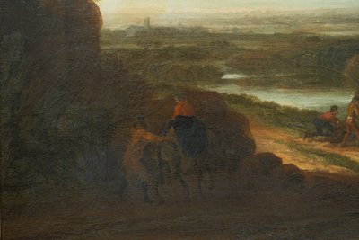 Tableau ancien à l'huile sur toile France seconde moitié du XVIIe siècle.