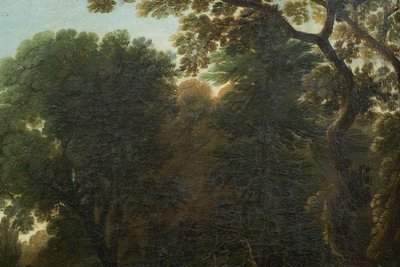 Tableau ancien à l'huile sur toile France seconde moitié du XVIIe siècle.