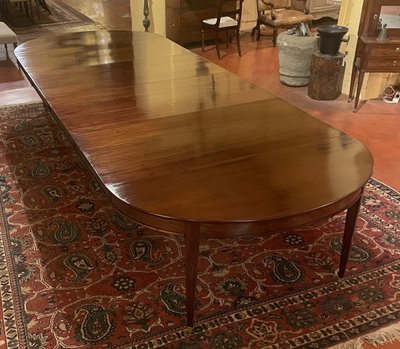 Table De Salle à Manger d'époque 18° Siècle 8 pieds En Acajou de 4m08 de long