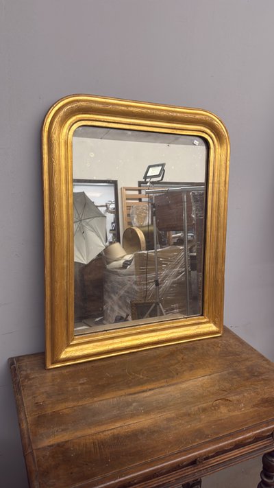 Antique gilt mirror XIX, 74x58 cm