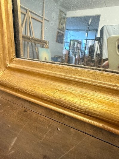 Antique gilt mirror XIX, 74x58 cm