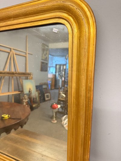 Antique gilt mirror XIX, 74x58 cm