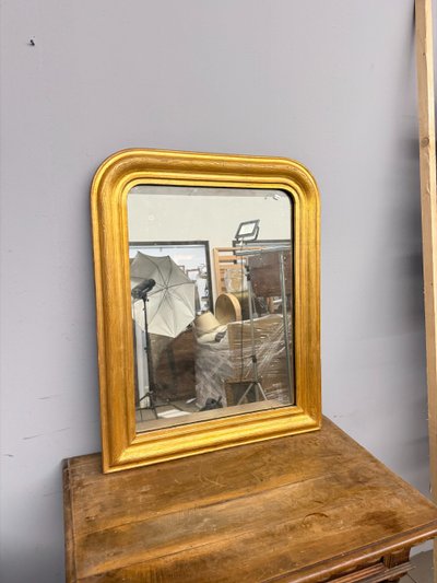 Antique gilt mirror XIX, 74x58 cm