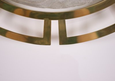 Large wall / ceiling light "soleil" in brass and Murano