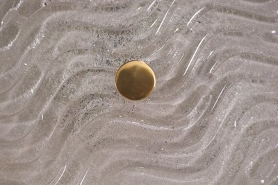 Large wall / ceiling light "soleil" in brass and Murano