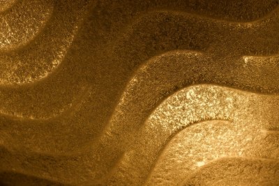 Large wall / ceiling light "soleil" in brass and Murano