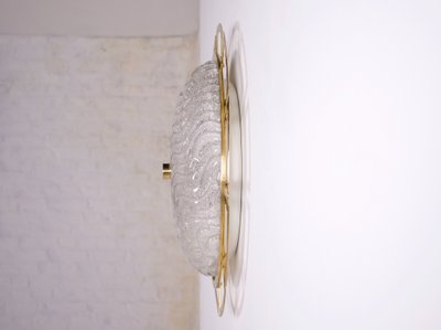 Large wall / ceiling light "soleil" in brass and Murano