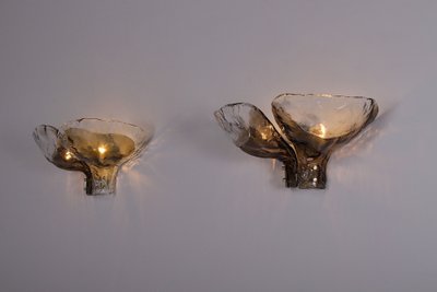 Large pair of Murano sconces