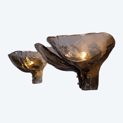 Large pair of Murano sconces