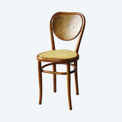 Sedia N°28 "cuore" bistrot, in legno curvato - No Thonet - 1890 -