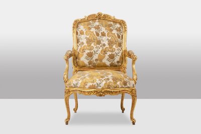 Fauteuil de style Louis XV, avec son dossier à la reine. Époque 1900-1950. LS5602435?M