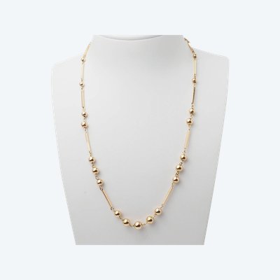 Collana di palline in oro rosa