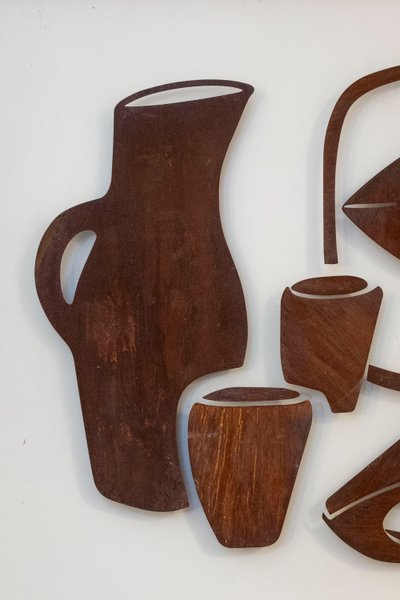 Decorative metal panel entitled "Natumo". Contemporary work. LS58883367C