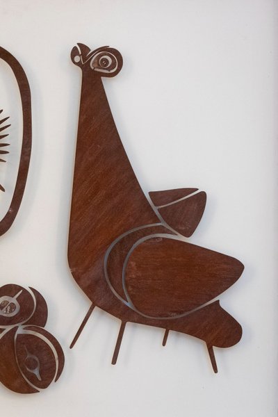 Decorative metal panel entitled "Natumo". Contemporary work. LS58883367C