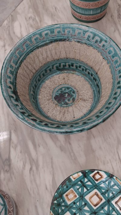 Salad bowl xl ceramic signed ROBERT PICAULT
