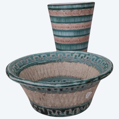 Salad bowl xl ceramic signed ROBERT PICAULT