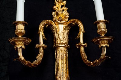Paire d'appliques anciennes, France, XIXe siècle.