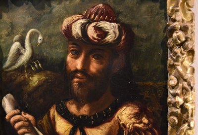 Portrait Of The Alchemist Geber, Flemish Mannerist Painter 17th Century