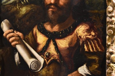 Portrait Of The Alchemist Geber, Flemish Mannerist Painter 17th Century