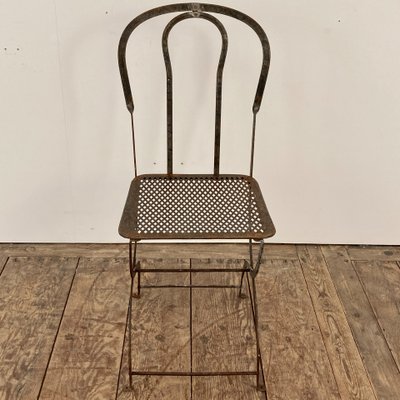 Set of 8 wrought-iron chairs