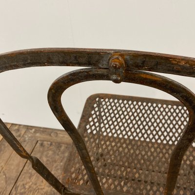 Set of 8 wrought-iron chairs