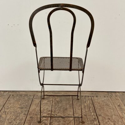 Set of 8 wrought-iron chairs