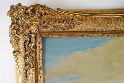 Scuola francese 1680-1700 circa, La Vie à la Campagne, olio su tavola