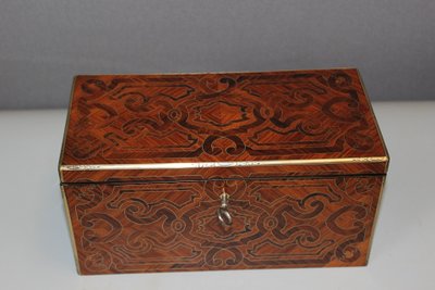 Tea box by Tahan in marquetry XIX