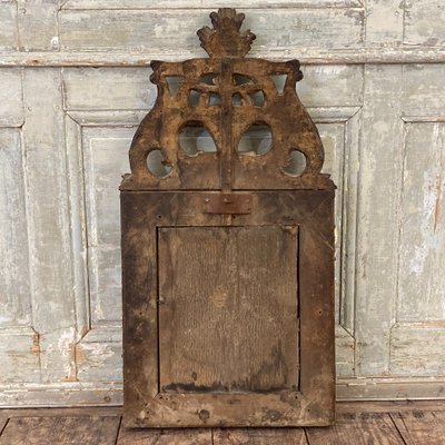 Miroir à parecloses d'époque Louis XIV