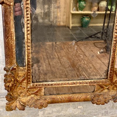 Miroir à parecloses d'époque Louis XIV