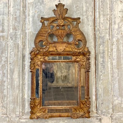 Miroir à parecloses d'époque Louis XIV