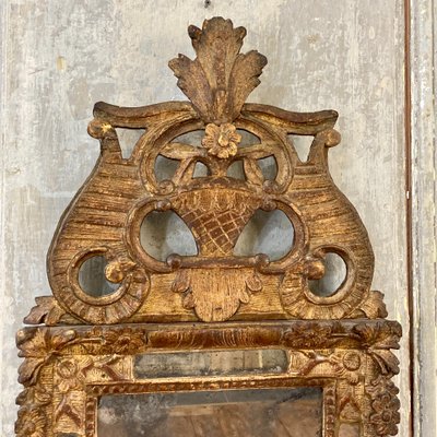 Miroir à parecloses d'époque Louis XIV
