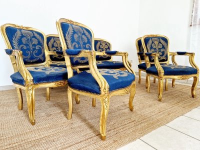 Ensemble salon français ancien Canapé et chaises