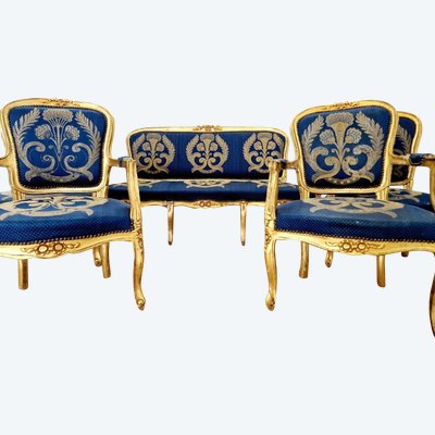 Ensemble salon français ancien Canapé et chaises