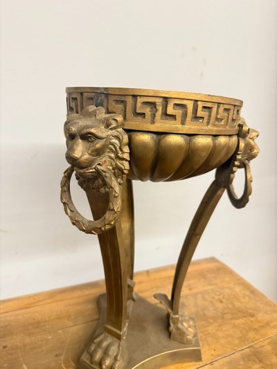 Brûle-parfum en bronze ancien, 19ème siècle, France, 50x30 cm