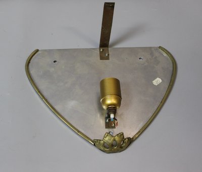 Pair of Gallé Tip sconces decorated with flowers and leaves