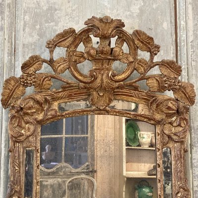 Specchio d'epoca Regency con paretine