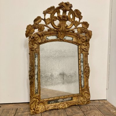 Specchio d'epoca Regency con paretine