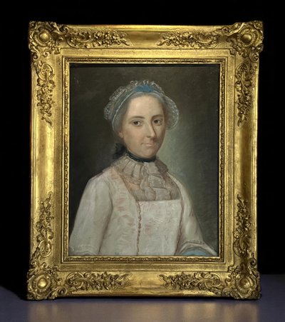PASTEL SPÄTES XVIII. UNTER GLAS / FRANZÖSISCHE SCHULE /PORTRAIT EINER FRAU GUT GESTALTET