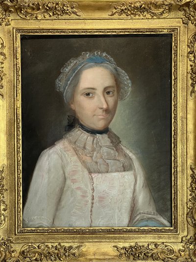 PASTEL SPÄTES XVIII. UNTER GLAS / FRANZÖSISCHE SCHULE /PORTRAIT EINER FRAU GUT GESTALTET