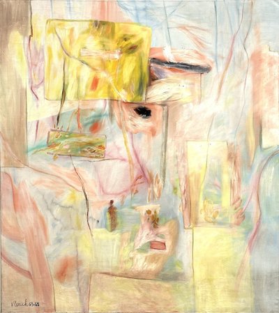 L'île du Phénix, Huile sur toile par Pierre Vlerick (1923–1999)