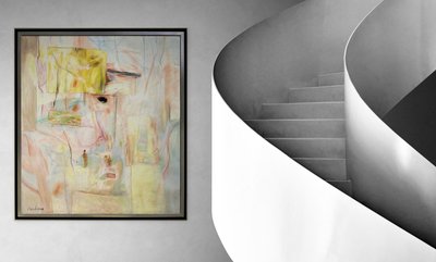 L'île du Phénix, Huile sur toile par Pierre Vlerick (1923–1999)