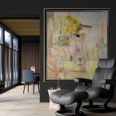 L'île du Phénix, Huile sur toile par Pierre Vlerick (1923–1999)