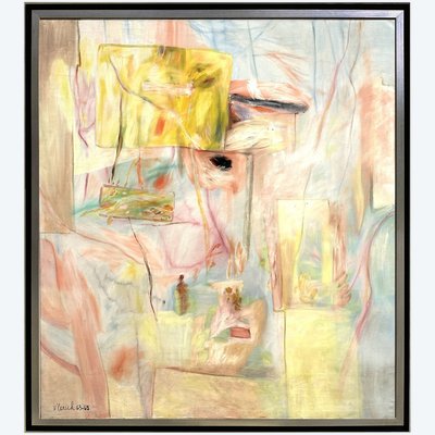 L'île du Phénix, Huile sur toile par Pierre Vlerick (1923–1999)