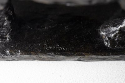 François Pompon. "Rinoceronte", bronzo, stampato nel 2006. LS63922109M